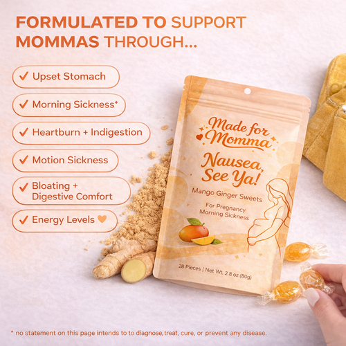 MadeForMomma Nausea, See Ya! Mango-Ginger Sweets