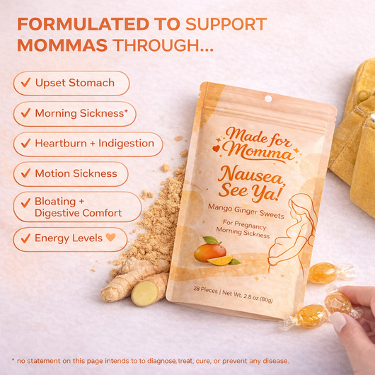 MadeForMomma Nausea, See Ya! Mango-Ginger Sweets